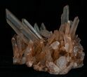 Tangerine Quartz Crystal Cluster - Madagascar #32248-2